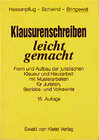 Buchcover Klausurenschreiben - leicht gemacht