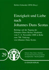 Buchcover Einzigkeit und Liebe nach Johannes Duns Scotus - Band 29