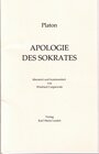 Buchcover Platon, Apologie des Sokrates