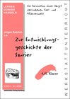 Buchcover Zur Entwicklungsgeschichte der Saurier
