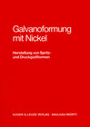 Buchcover Galvanoformung mit Nickel