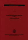 Buchcover Prozessbegleitende Analytik in der Galvanotechnik