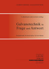 Buchcover Galvanotechnik in Frage und Antwort