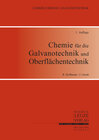 Buchcover Chemie für die Galvanotechnik und Oberflächentechnik