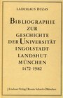 Buchcover Bibliographie zur Geschichte der Universität Ingolstadt