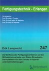 Buchcover Der Einfluss der Fertigungsverfahren auf die Wirbelstromverluste von Stator-Einzelzahnblechpaketen für den Einsatz in Hy