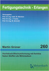 Buchcover Hochdruck-Blechumformung mit formlos festen Stoffen als Wirkmedium