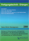 Buchcover Beitrag zur Untersuchung der tribologischen Bedingungen in der Blechmassivumformung – Bereitstellung von tribologischen 