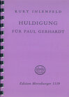 Buchcover Huldigung für Paul Gerhardt
