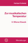 Buchcover Zur musikalischen Temperatur