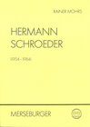 Buchcover Hermann Schroeder (1904-1984)