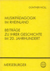 Buchcover Musikpädagogik im Rheinland
