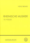 Buchcover Rheinische Musiker