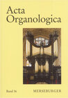 Buchcover Acta Organologica