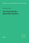 Buchcover Zur Semantik des deutschen Genitivs