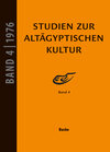 Buchcover Studien zur Altägyptischen Kultur Band 4