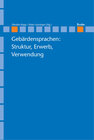 Buchcover Gebärdensprachen: Struktur, Erwerb, Verwendung