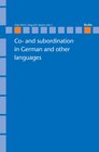 Buchcover Co- and subordination in German and other languages