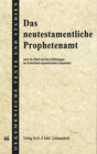 Buchcover Das neutestamentliche Prophetenamt