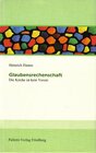Buchcover Glaubensrechenschaft