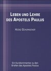 Buchcover Leben und Lehre des Apostels Paulus