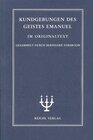 Buchcover Kundgebungen des Geistes Emanuel, Band I