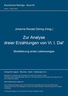 Buchcover Zur Analyse dreier Erzählungen von Vl. l. Dal'