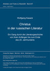 Buchcover Christus in der russischen Literatu