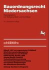 Buchcover Bauordnungsrecht Niedersachsen