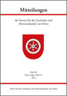 Buchcover Mitteilungen des Vereins für die Geschichte und Altertumskunde von Erfurt