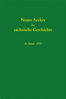 Buchcover Neues Archiv für sächsische Geschichte, 86. Band (2015)