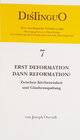 Buchcover Joseph Overath - Erst Deformation dann Reformation