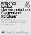 Buchcover Kritisches Lexikon der romanischen Gegenwartsliteraturen