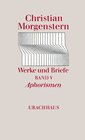 Buchcover Werke und Briefe. Stuttgarter Ausgabe. Kommentierte Ausgabe / Aphorismen