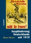 Buchcover Ausplünderung Deutschlands seit 1919