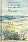 Buchcover Weizenähre Rebenblatt und Tannenzapfen