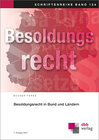 Buchcover Besoldungsrecht in Bund und Ländern