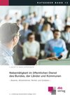 Buchcover Nebentätigkeit im öffentlichen Dienst des Bundes, der Länder und Kommunen