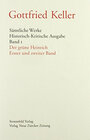 Buchcover Sämtliche Werke. Historisch-Kritische Ausgabe / Der grüne Heinrich. Band 1-4