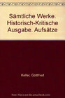 Buchcover Sämtliche Werke. Historisch-Kritische Ausgabe. Aufsätze