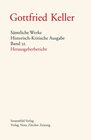 Buchcover Sämtliche Werke. Historisch-Kritische Ausgabe / Herausgeberbericht