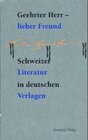 Buchcover Geehrter Herr - lieber Freund