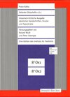 Buchcover Historisch-Kritische Ausgabe sämtlicher Handschriften, Drucke und... / FKA Oxforder Oktavhefte 1 & 2 mit Franz Kafka-Hef