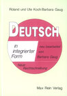 Buchcover Deutsch in integrierter Form. Mit neuer Rechtschreibung