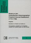 Buchcover Briefe an den livländischen Historiographen Friedrich Konrad Gadebusch (1719-1788)
