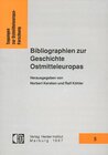 Buchcover Bibliographien zur Geschichte Ostmitteleuropas