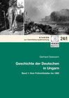 Buchcover Geschichte der Deutschen in Ungarn