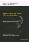 Buchcover Qualitätsentwicklung in Universitäten