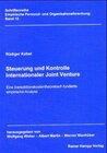 Buchcover Steuerung und Kontrolle Internationaler Joint Venture