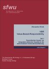 Buchcover VBR - Value-Based-Responsibility. Teil 1: Theoretischer Ansatz zur Integration ethischer Aspekte in die wertorientierte 